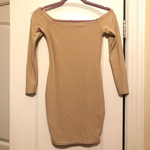 Off the shoulder mini dress